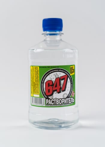 Растворитель 647 в пэт бутылке 0,5 л