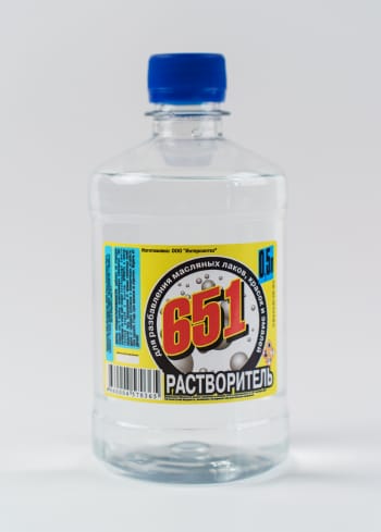 Растворитель 651 в пэт бутылке 0,5 л